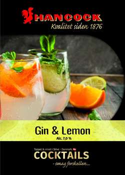Gin & Lemon 15 Liter 1500 Kr.